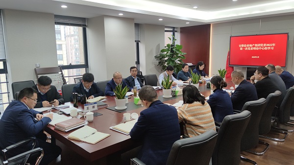 王思军出席安徽非凡国际地产集团党委理论中心组2022年第一次集体进建